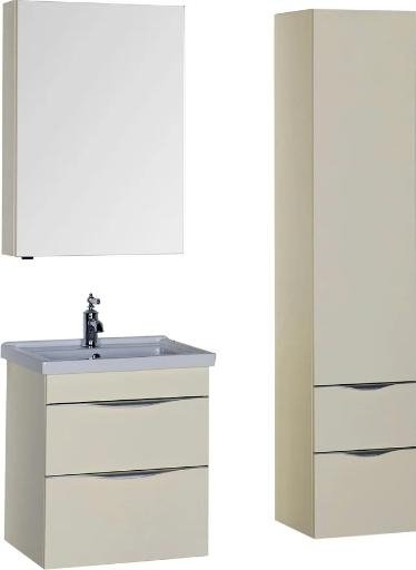 Пенал Aquanet Эвора 39 кремовый для ванной в интернет-магазине сантехники Sanbest