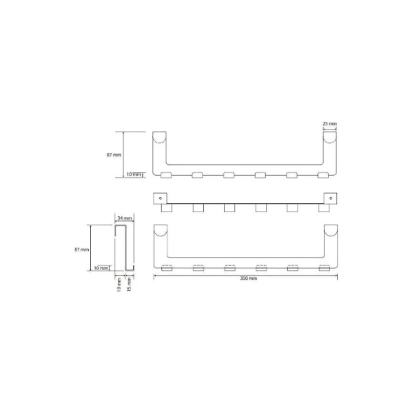 Крючок Bemeta Dark 101106230 черный купить в интернет-магазине сантехники Sanbest