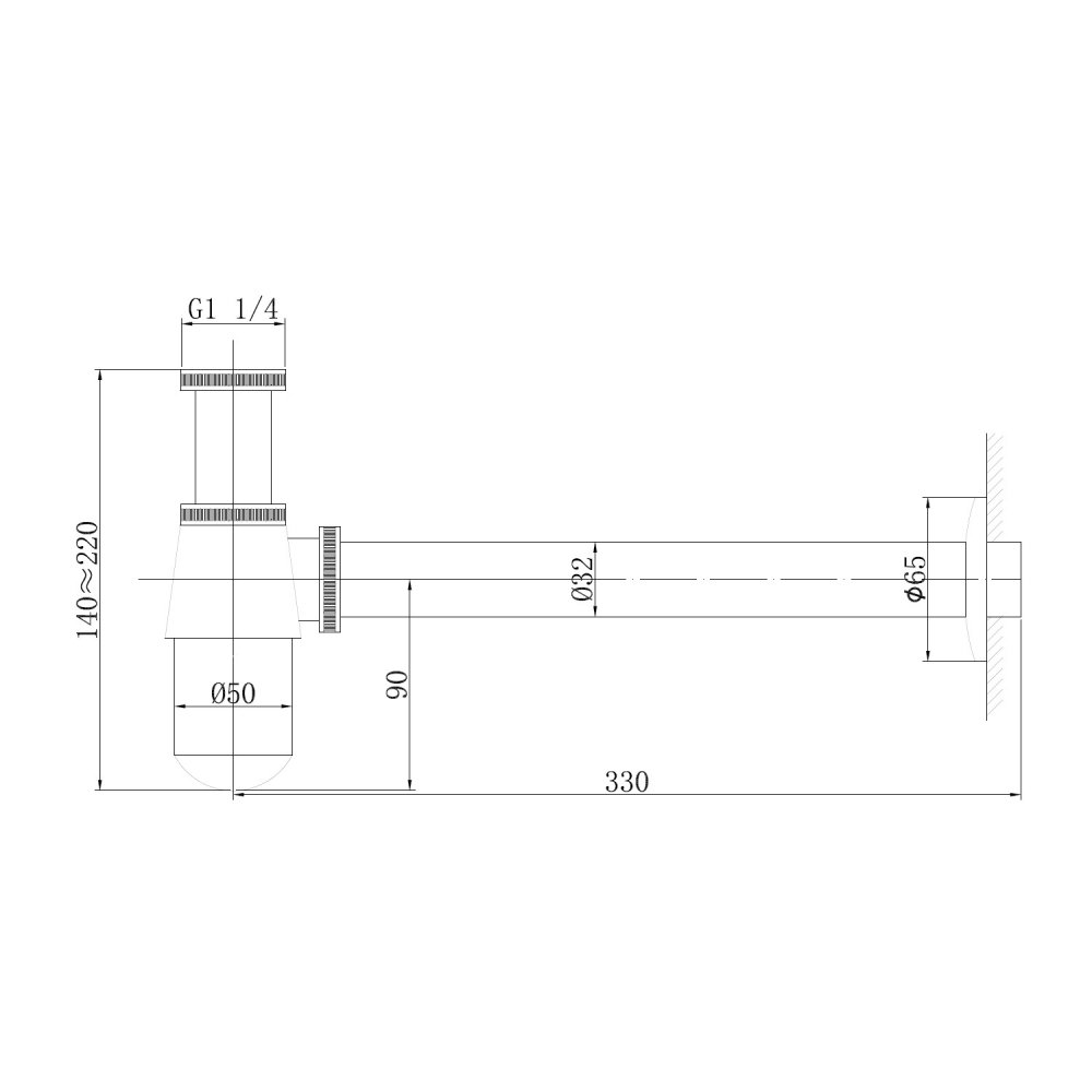 Сифон для раковины ABBER Bequem AF0032B купить в интернет-магазине сантехники Sanbest