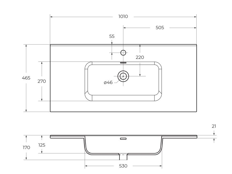 Тумба с раковиной BelBagno KRAFT 100 2C-SO/BB1000ETL Cemento Grigio для ванной в интернет-магазине Sanbest