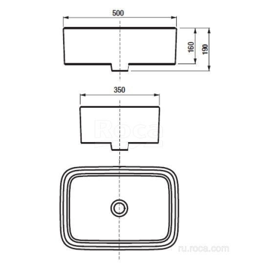 Раковина Roca Mila 50 32700B000 белая купить в интернет-магазине Sanbest