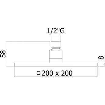 Верхний душ PAFFONI SYNCRO ZSOF075CR купить в интернет-магазине сантехники Sanbest