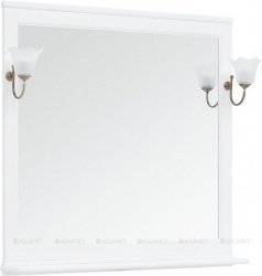 Зеркало Aquanet Валенса 105 белый в ванную от интернет-магазине сантехники Sanbest