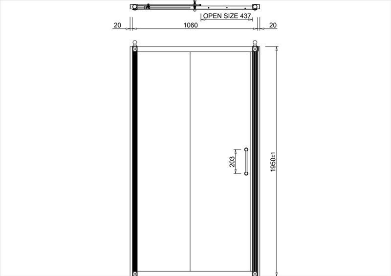 Душевая дверь Burlington C6S купить в интернет-магазине Sanbest