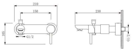 Смеситель для ванны Schein Icon 47205/8026020 купить в интернет-магазине сантехники Sanbest