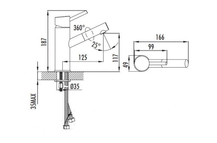 Смеситель для раковины Creavit Ficus FC1198B синий купить в интернет-магазине сантехники Sanbest