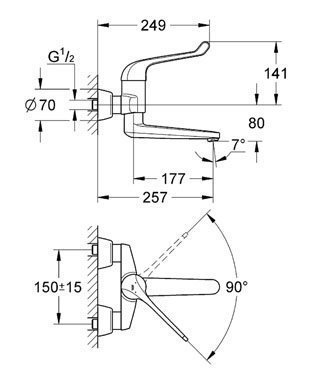 Смеситель для раковины Grohe Euroeco Special 32793 000 купить в интернет-магазине сантехники Sanbest