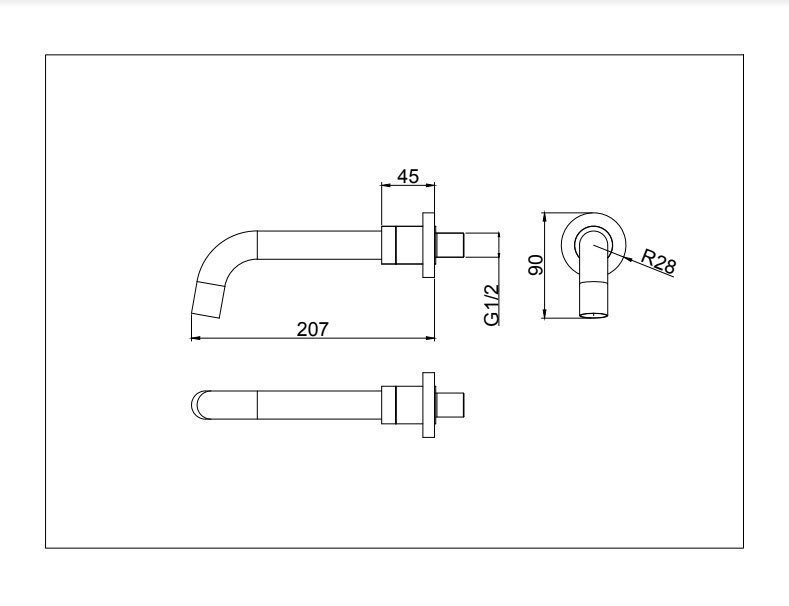 Излив D&K DC1004896 купить в интернет-магазине сантехники Sanbest