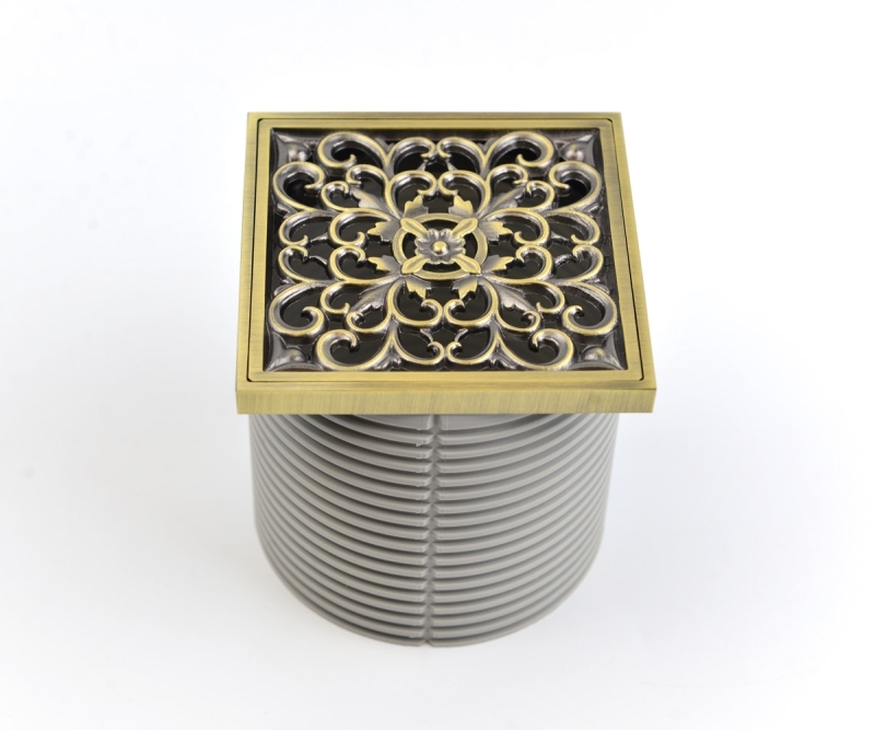 Душевой трап с решеткой Bronze De Luxe 21962-5602 бронза купить в интернет-магазине Sanbest