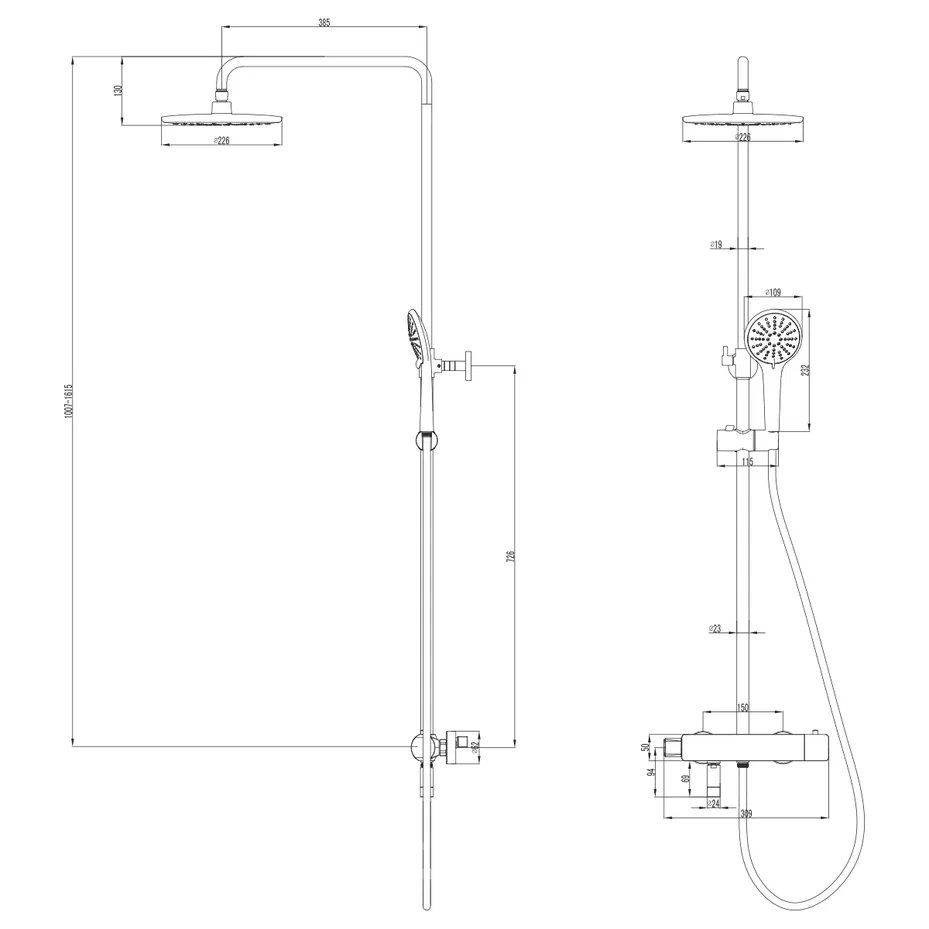 Душевая колонна Lemark Bronx LM3772GM купить в интернет-магазине сантехники Sanbest