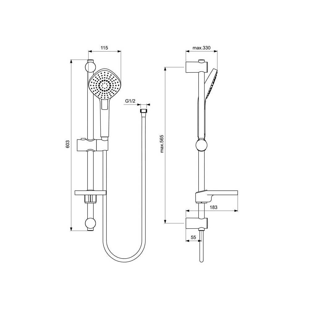 Набор смесителей Ideal Standard Ceraflex BD005AA купить в интернет-магазине сантехники Sanbest