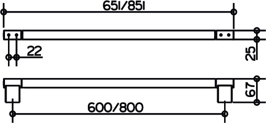 Полотенцедержатель KEUCO PLAN 14901370800 черный матовый купить в интернет-магазине сантехники Sanbest