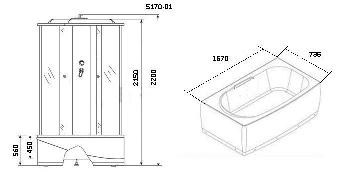 Душевой бокс Niagara Ultra NG-5170 купить в интернет-магазине Sanbest