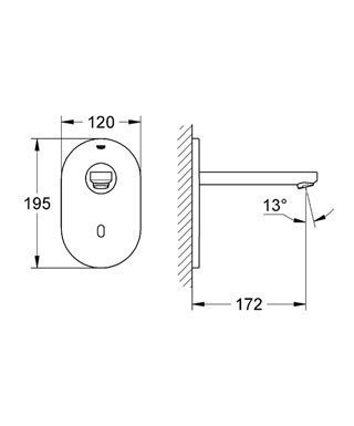 Смеситель для раковины Grohe Eurosmart Cosmopolitan E 36335 SD0 купить в интернет-магазине сантехники Sanbest