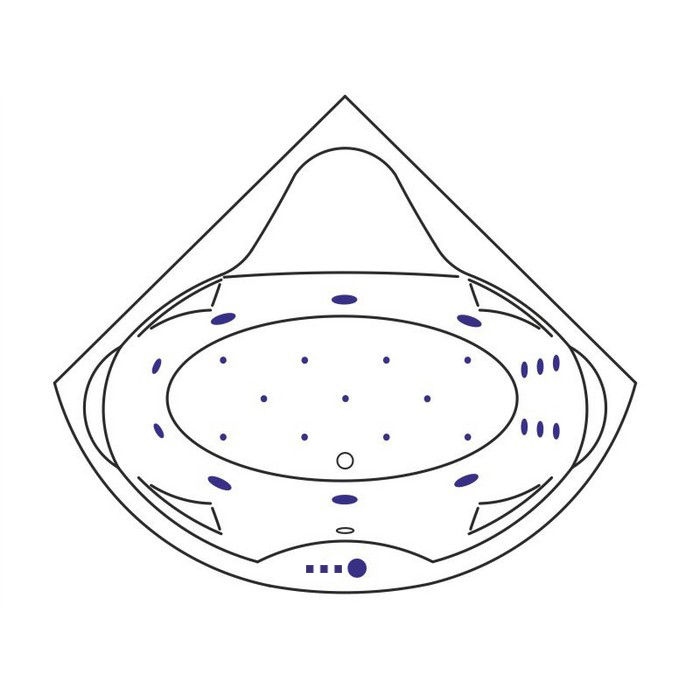 Ванна акриловая EXCELLENT Konsul 150x150 ULTRA бронза купить в интернет-магазине Sanbest