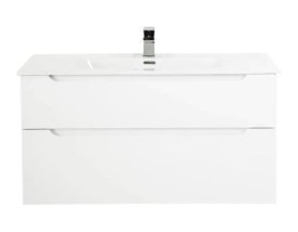 Тумба с раковиной BelBagno ETNA H60 2C 120 Bianco Lucido для ванной в интернет-магазине Sanbest