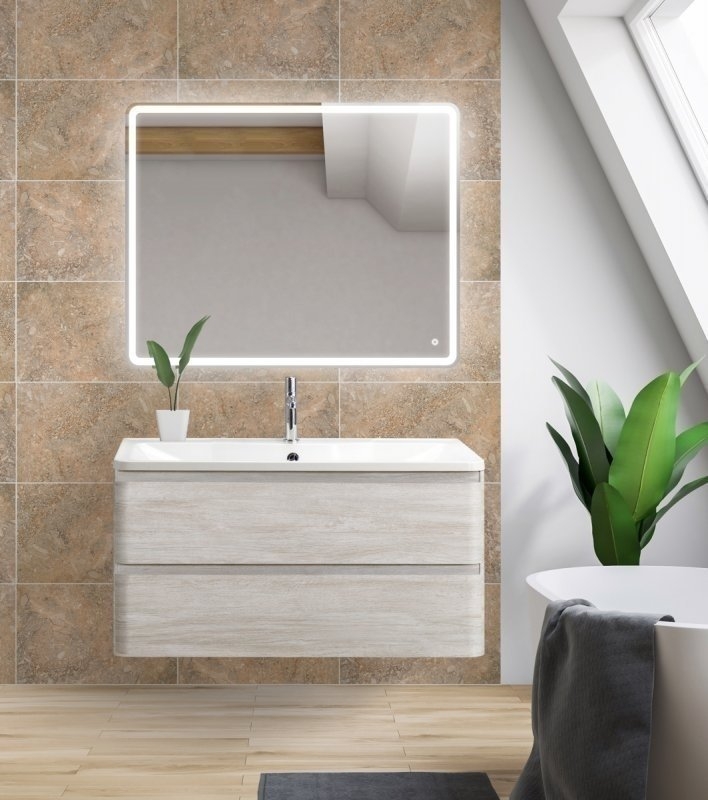 Тумба с раковиной BelBagno ALBANO 90 Rovere Vintage Bianco для ванной в интернет-магазине Sanbest