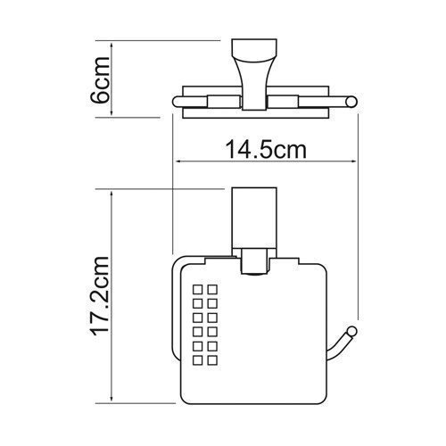 Держатель туалетной бумаги WasserKRAFT Leine К-5025WHITE купить в интернет-магазине сантехники Sanbest