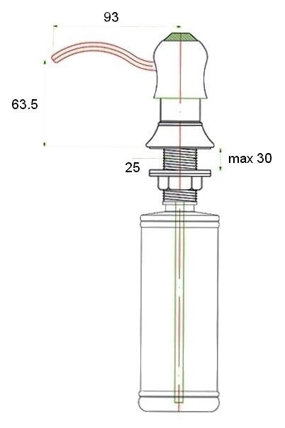 Диспенсер Zorg ZR-26 Хром купить в интернет-магазине сантехники Sanbest