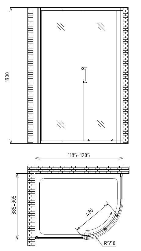 Душевой уголок Gemy Victoria S30201 купить в интернет-магазине Sanbest