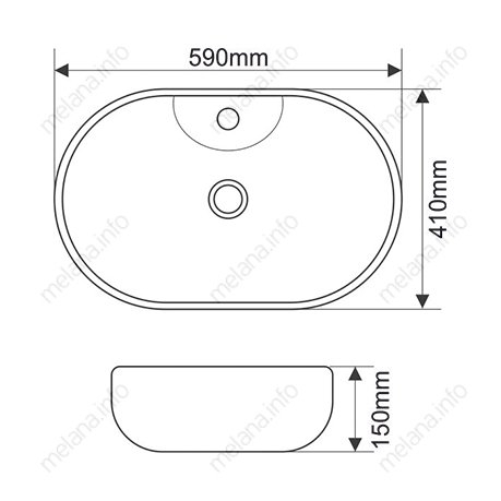 Раковина Melana MLN-7734 купить в интернет-магазине Sanbest