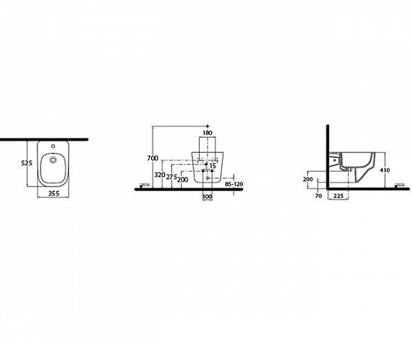 Биде подвесное Ideal Standard Imagine T502901 купить в интернет-магазине Sanbest