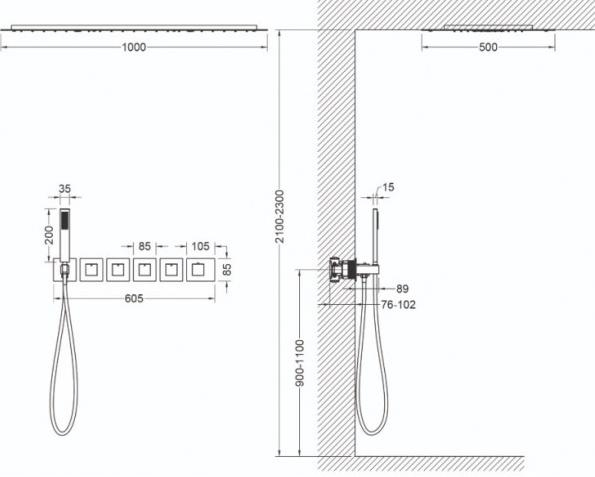 Душевая система Timo Petruma SX-5329/03SM черный купить в интернет-магазине сантехники Sanbest