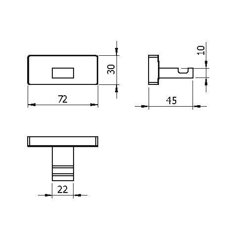 Крючок Langberger Alster 10931A купить в интернет-магазине сантехники Sanbest