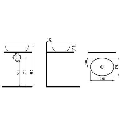 Раковина Bien Motto MTLG05002FD0W5000 купить в интернет-магазине Sanbest