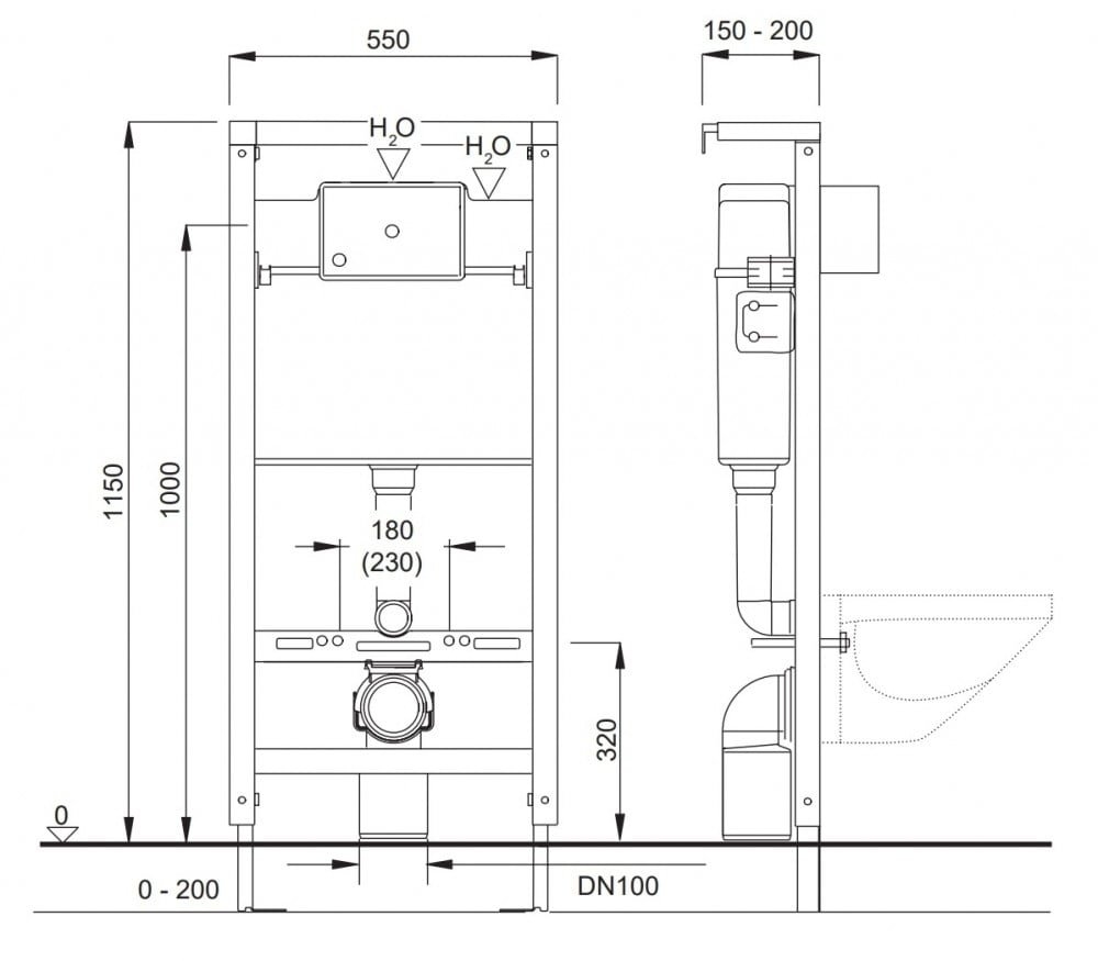 Инсталляция Pestan Fluenta SET40006356PC купить в интернет-магазине сантехники Sanbest