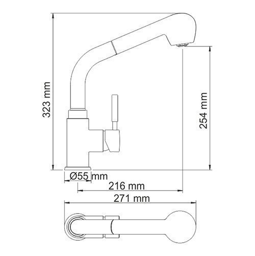 Смеситель для кухни WasserKRAFT Wern 4266 купить в интернет-магазине сантехники Sanbest