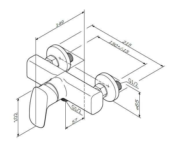 Смеситель для душа AM.PM Spirit 2.1 F71A20000 купить в интернет-магазине сантехники Sanbest