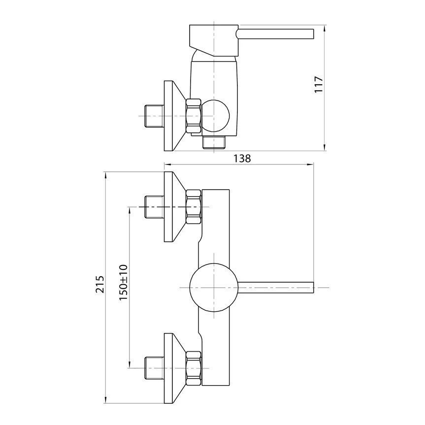 Смеситель для душа Koller Pool Orion OR0400 хром купить в интернет-магазине сантехники Sanbest