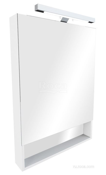 Зеркальный шкаф Roca The Gap ZRU9302886 70 белый глянец в ванную от интернет-магазине сантехники Sanbest