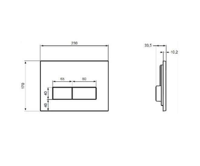 Кнопка для инсталляции Ideal Standard TE-MA NEW W3708AD купить в интернет-магазине сантехники Sanbest