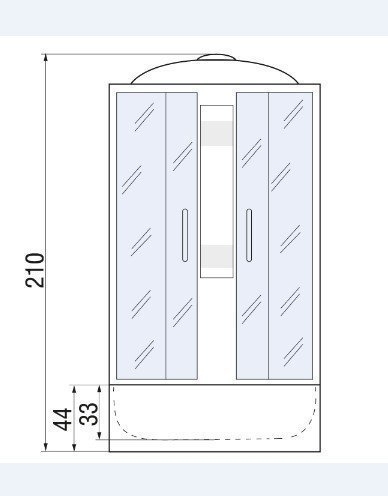 Душевая кабина River Nara 44 80x80 MT купить в интернет-магазине Sanbest