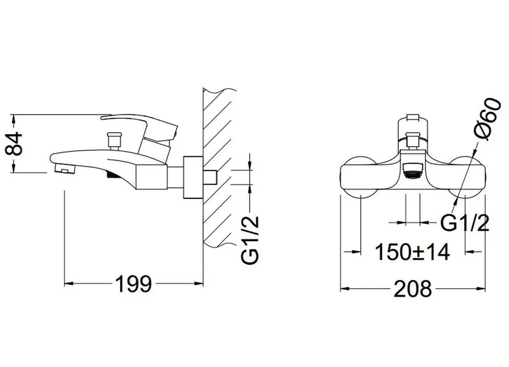 Смеситель для ванны Schein Whirl 42205/8035020 купить в интернет-магазине сантехники Sanbest