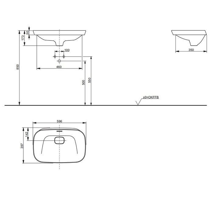 Раковина Toto Neorest Washbasin LW3716HY#XW 60 купить в интернет-магазине Sanbest