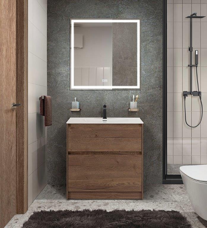 Тумба с раковиной BelBagno Kraft 39 700 Rovere Tabacco для ванной в интернет-магазине Sanbest