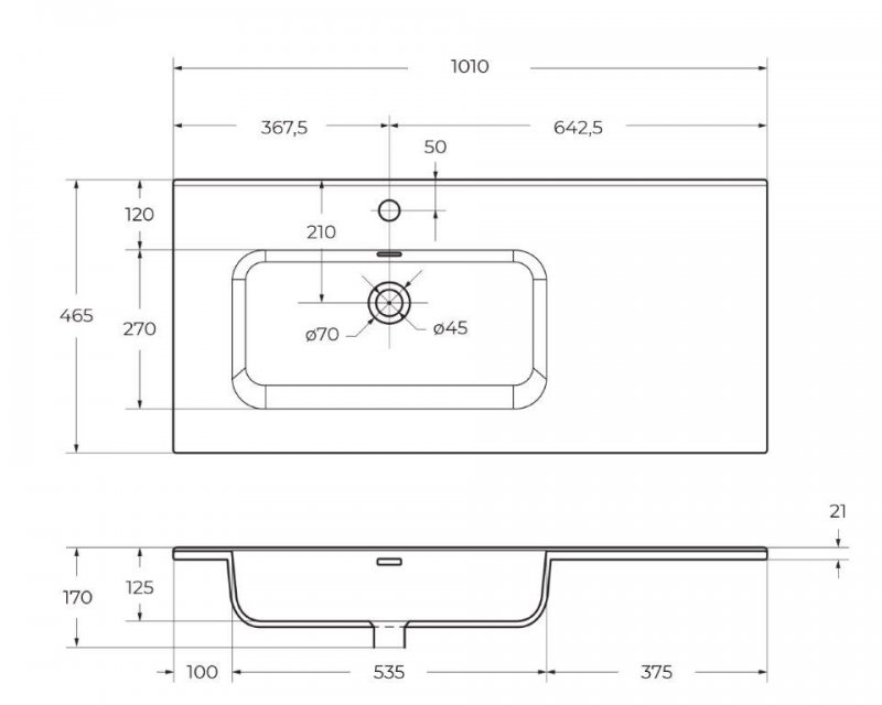 Тумба с раковиной BelBagno KRAFT 2C-1A 100 белый дуб галифакс для ванной в интернет-магазине Sanbest