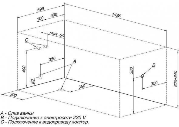 Акриловая ванна Aquanet Nord NEW с г/м Fantastic 150x70 купить в интернет-магазине Sanbest