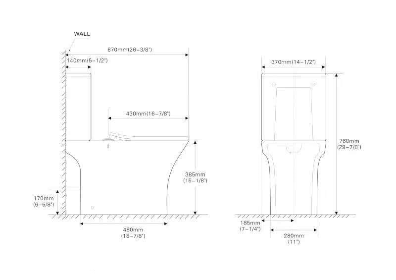 Унитаз моноблок SantiLine SL-5022 белый купить в интернет-магазине Sanbest