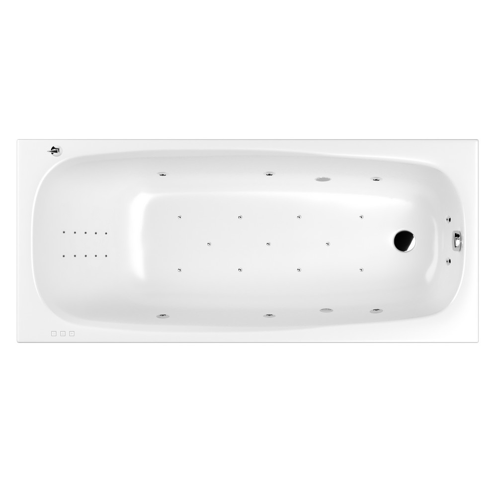 Гидромассажная ванна WhiteCross Layla 170x75 "ULTRA NANO" хром купить в интернет-магазине Sanbest