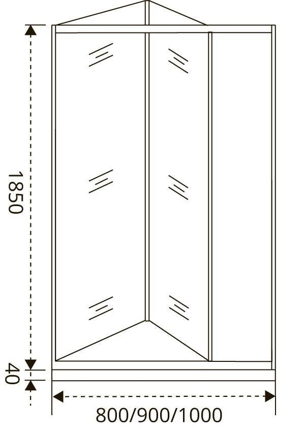 Душевая дверь Good door INFINITY SD 80 прозрачная купить в интернет-магазине Sanbest