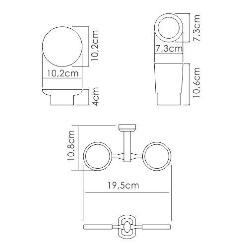 Держатель стакана и мыльницы WasserKRAFT K-28126 купить в интернет-магазине сантехники Sanbest