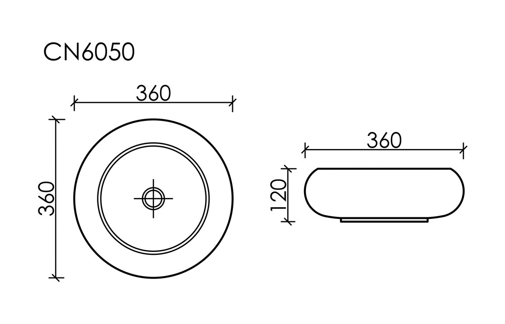 Раковина Ceramica Nova Element 36 CN6050MB черная матовая купить в интернет-магазине Sanbest