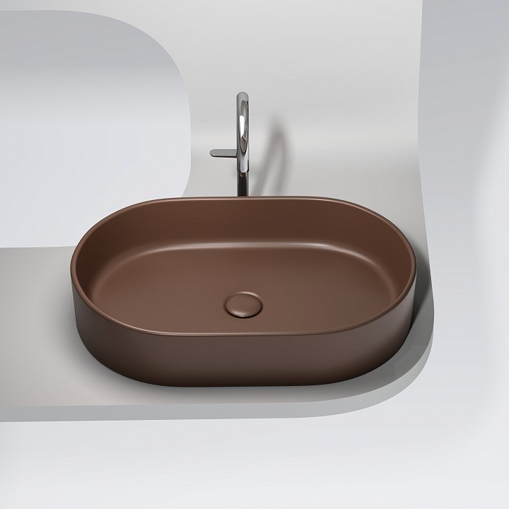 Раковина Ceramica Nova Element 60 CN6048MDB темно-коричневая матовая купить в интернет-магазине Sanbest