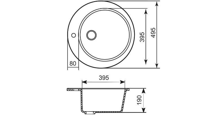 Мойка кухонная MIXLINE ML-GM13 525090 бежевый купить в интернет-магазине сантехники Sanbest