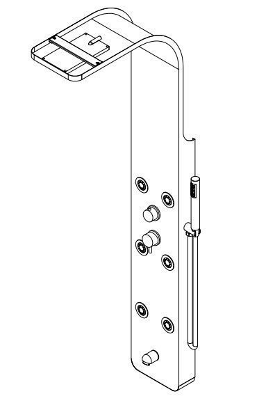 Душевая панель RGW Shower Panels	SP-03 20x150 купить в интернет-магазине сантехники Sanbest