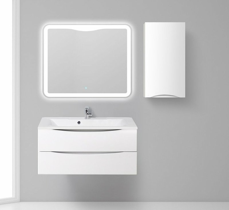 Шкаф BelBagno FLY-MARINO 750 40 Bianco Lucido для ванной в интернет-магазине сантехники Sanbest